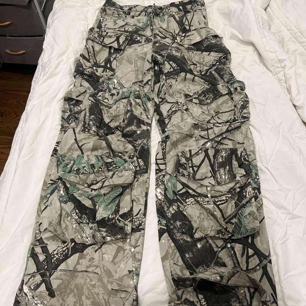 Camouflage Wide Leg Pants
